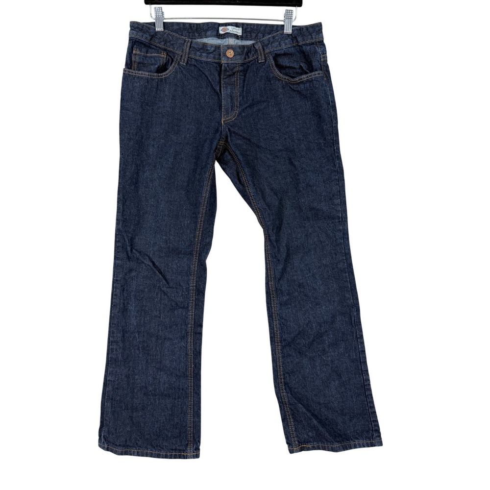 Dickies Jeans Women‎ 10P Dark Wash Relaxed Straight Leg W7D1089
